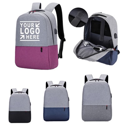 USB Port Laptop Backpack