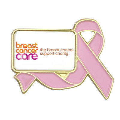 Awareness Ribbon Lapel Pin w/Logo