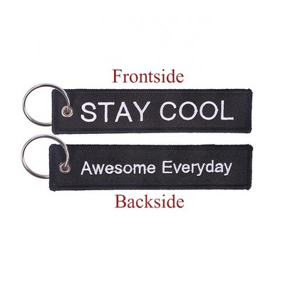 Double-sided Embroidery 1 Color Luggage Tag