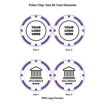 Purple Poker Chips