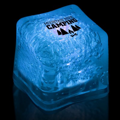 1 3/8" Digi-Printed Blue Lited Ice Cube