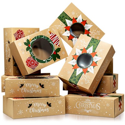 Christmas Cookie Boxes With Window