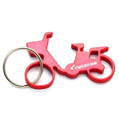 Bicycle Bike Bottle Opener Keychain