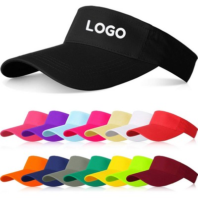 Cotton Sports Sun Visor Cap