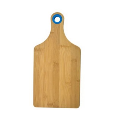 Bamboo Cheese Board With Silicone Thumb Hole Ring