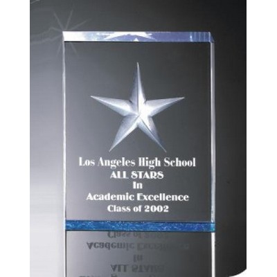 3D Carved Shooting Star Acrylic Award, 5" H