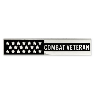 Combat Veteran Flag Bar Pin