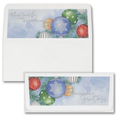 Watercolor Holiday Currency Envelope