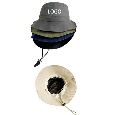 Silk Screen Quick Dry Waterproof Bucket Hat