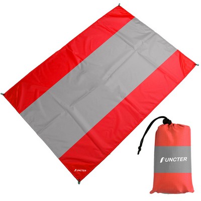 78.8 x 82.74 inch Large Sand Free Travel Beach Blanket Pocket Blanket- 100% Waterproof Beach Mat