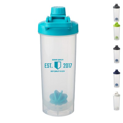 Olympian Plastic 24 Oz Shaker Bottles With Mixer