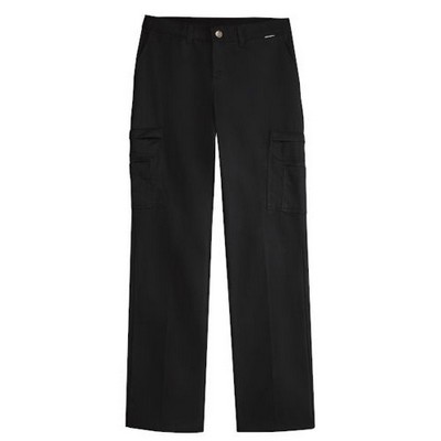 Dickie's® Women's Wide Cotton Cargo Pant - Black