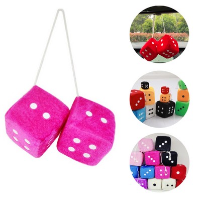 Plush Dice Diction Cup Pendant