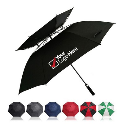 Custom Double Layer Windproof Umbrella