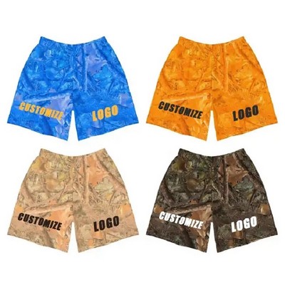 OEM Workout Fitness Full Printing Polyester Men Shorts