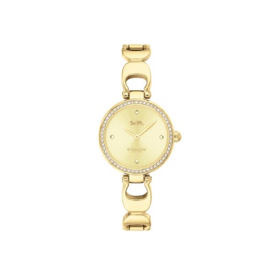 Coach® Park Ladies Thin Gold Plate Watch w/Gold Bracelet