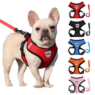 Breathable Mesh Pet Harness Set