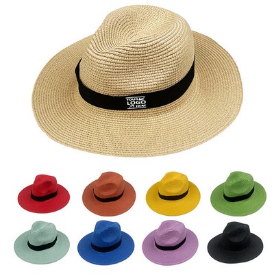 Wide Brim Straw Panama Hat