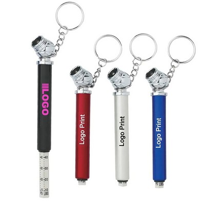 Key Chain Tire Pressure Gauge