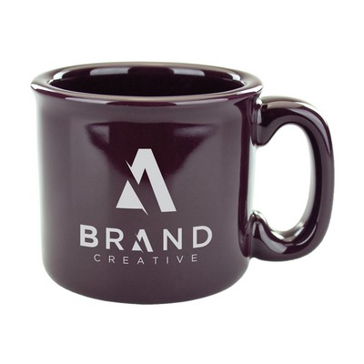 15 oz. Solid Dark Plum Campfire Mug