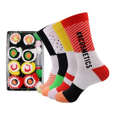 Cozy Sushi Socks - 4 Pairs