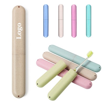 Wheat Straw Portable Dust-Proof Toothbrush Case