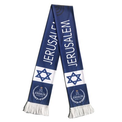 Custom Dye Sublimation Soccer Scarf for Stadium-Ready