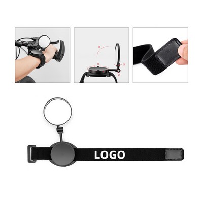 360-Degree Rotatable Wristband Rearview Mirror for Bicycles and Mountain Bikes