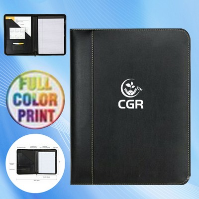 Leatherette Padfolio with Vibrant Print