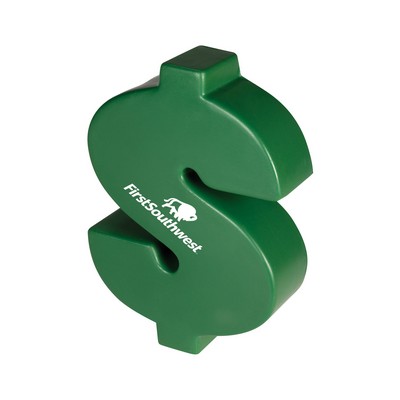 Dollar Money Sign Shape Stress Ball