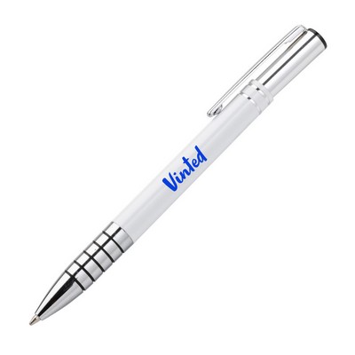 Gerald Clicker Pen - White