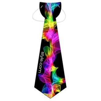 Large Tie w/Elastic Band - Printed Full Color