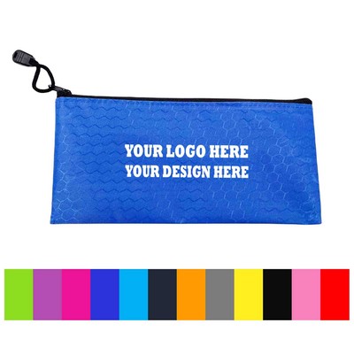 MOQ100 A6 Oxford Zippered Pencil Pouch