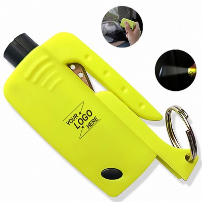 Mini LED Emergency Hammer with Keychain