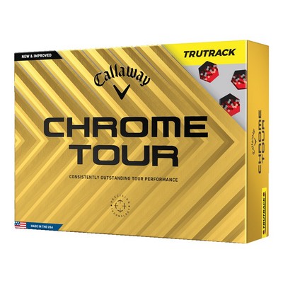 Callaway Chrome Tour TruTrack Golf Balls - Yellow