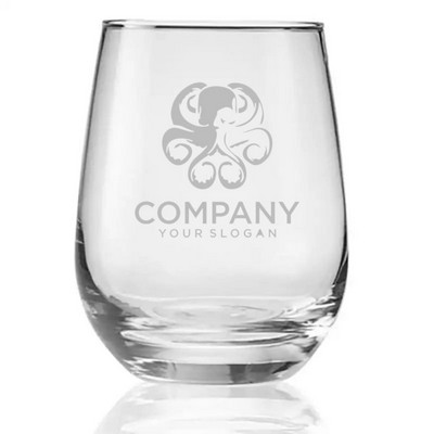 15.25 Oz. Custom Libbey® Stemless White Wine Glasses