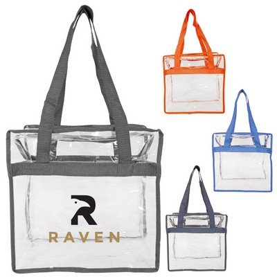 Newport Clear Zipper Tote