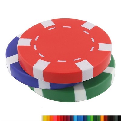 Foam Poker Chip Stress Reliever