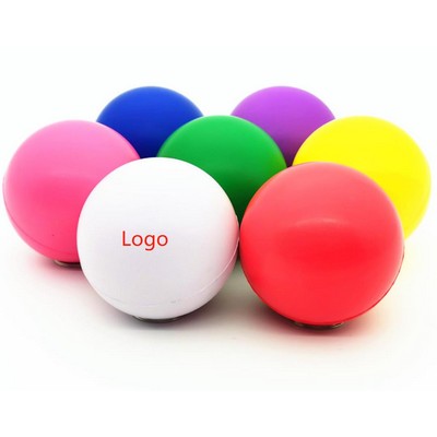 PU Round Stress Reliever 6.3cm In Diameter