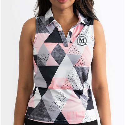 Women's Sleeveless Golf Polo - Birdie Dropper