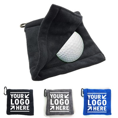 Golf Ball Cleaning Towel with Clip