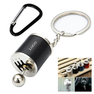 Auto Gear Shifter Model Keychain w/Carabiner