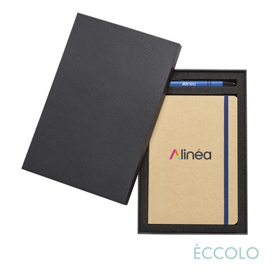 Eccolo® Krafty Journal/Austen Pen/Stylus Gift Set - (M) 5¾"x8¼" Blue