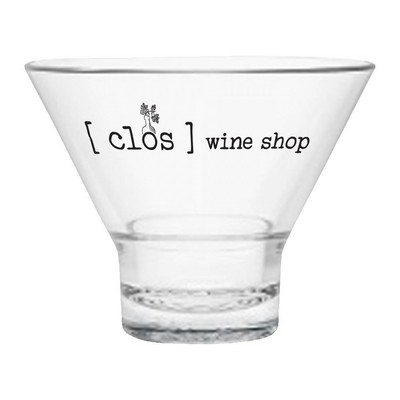 8oz. MS Plastic Stemless Martini Glass