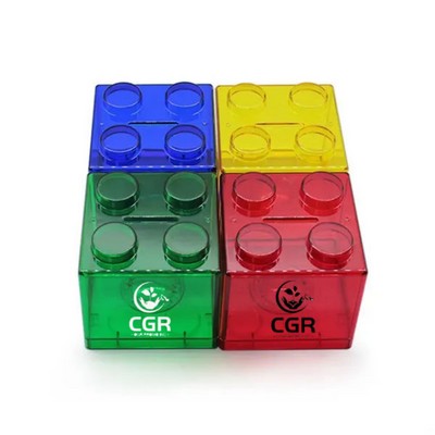 Translucent Colorful Coin Block Money Bank