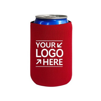 Collapsible Neoprene Can Cooler (3 Sided Imprint)