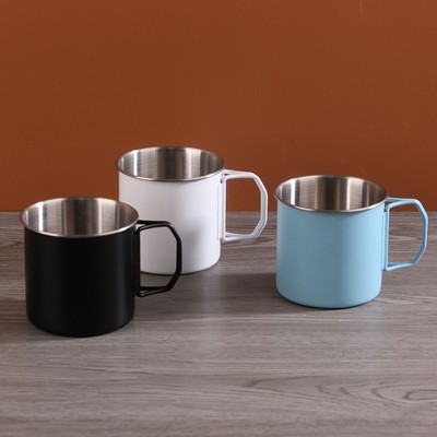 Stainless Steel Folding Handle Camping Mug