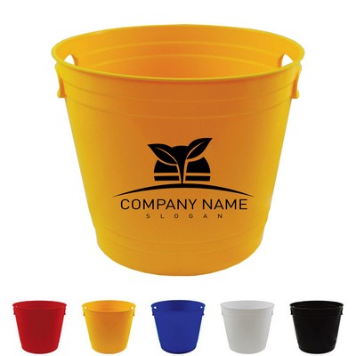 6L Round Plastic Ice Bucket