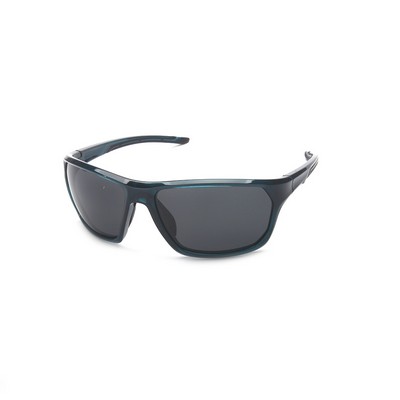 Sunglasses - Smoke Lenses - Black and Blue Frames