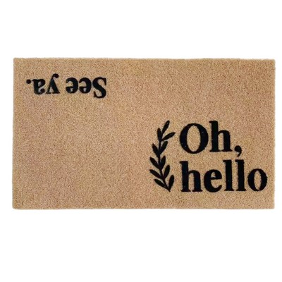 Classic Coir Doormat - High-Quality Polyester Outdoor Mat